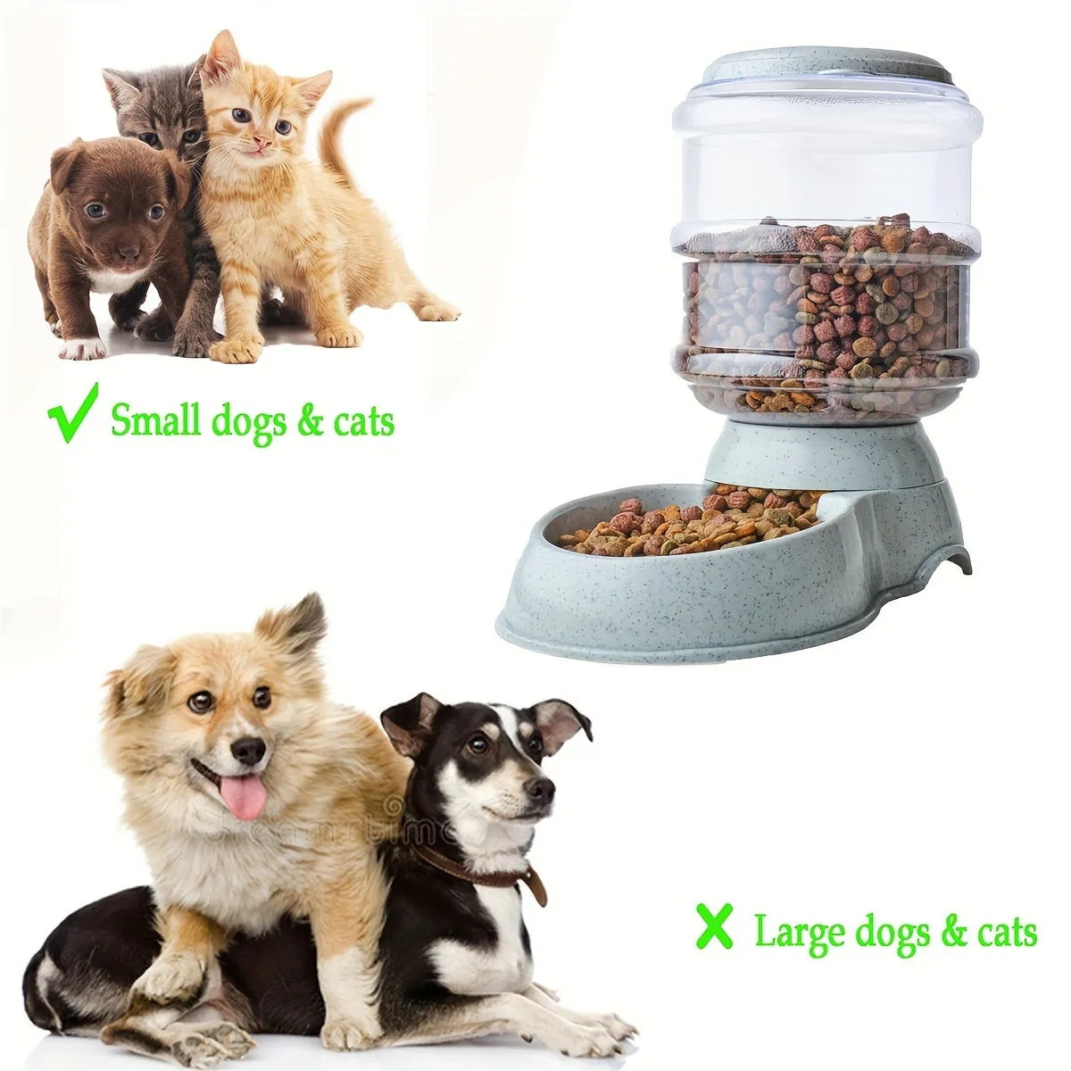 TimeSaving Pet Feeder  Water Dispenser for Small Pets