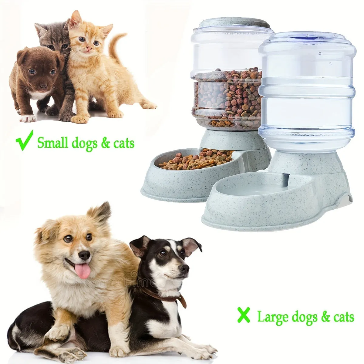 TimeSaving Pet Feeder  Water Dispenser for Small Pets