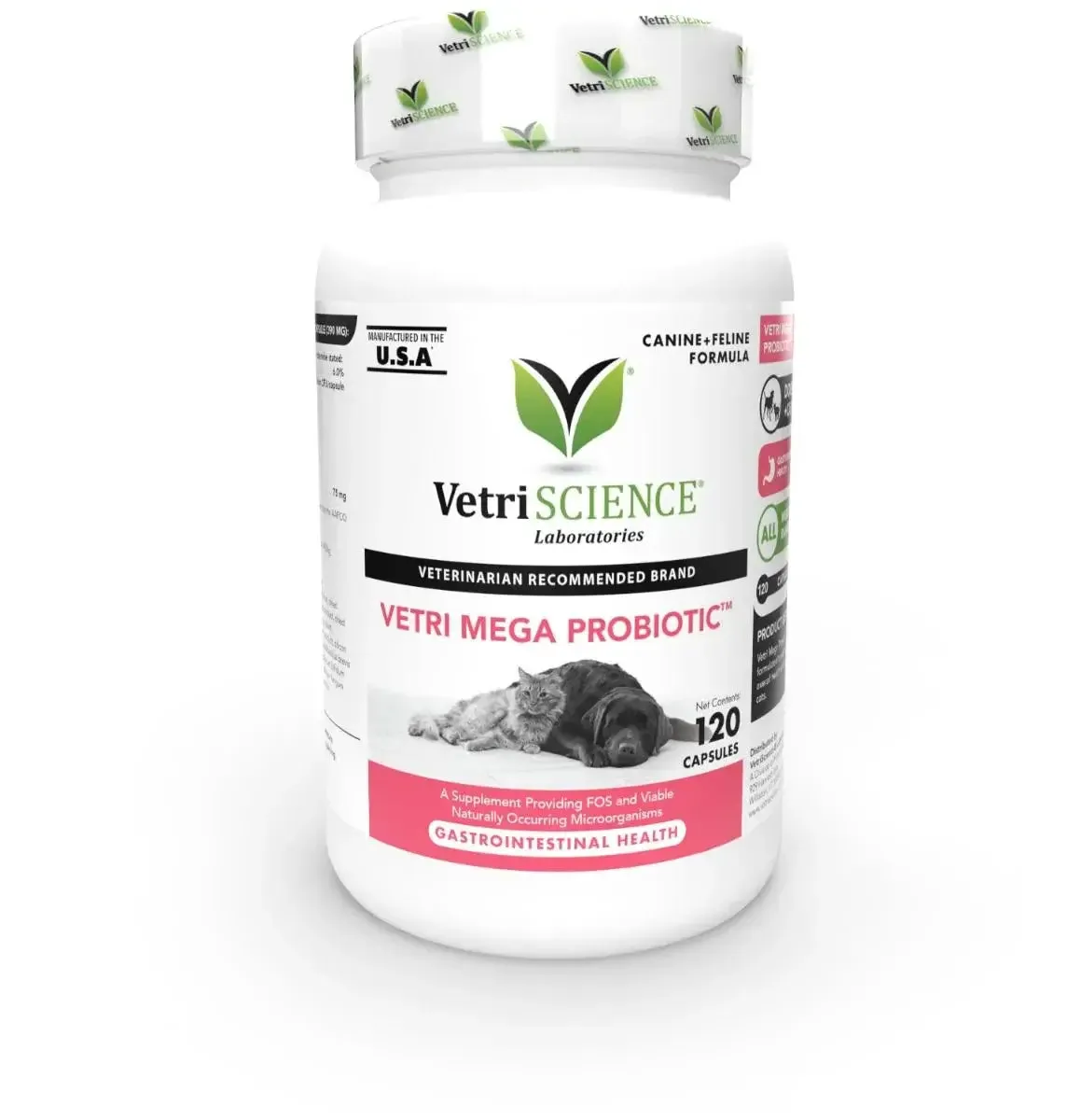 VetriScience Mega Probiotic Dog & Cat Supplement