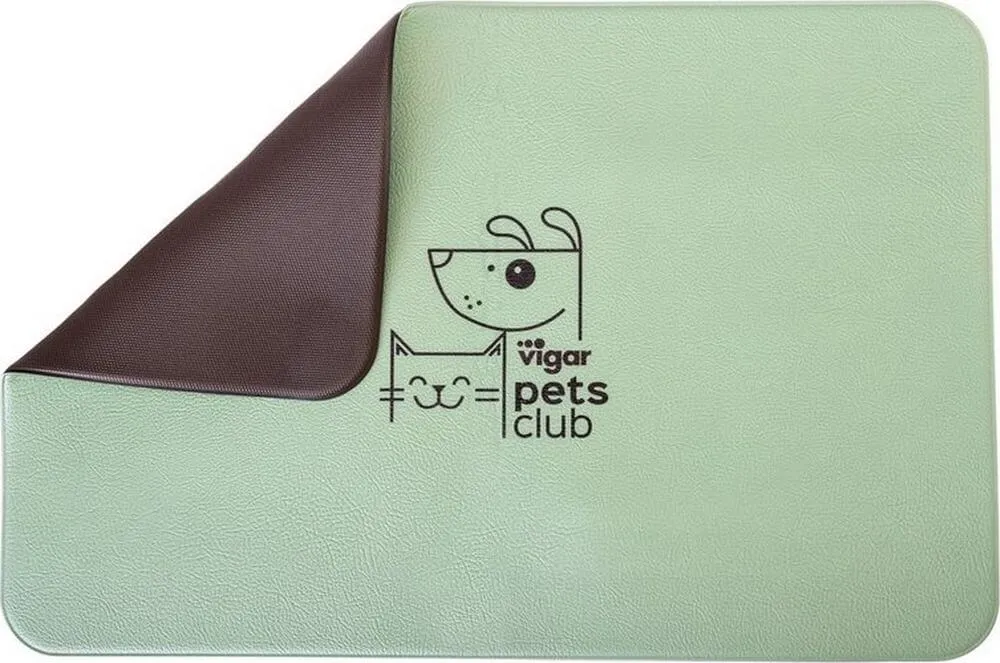 Vigar Pets Club Pet Feeding Mat Green