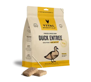 Vital Essentials Freeze-Dried Raw Duck Entrée Mini Patties Dog Food