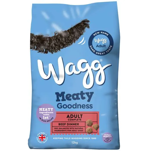 Wagg Meaty Goodness Beef Dinner Dog Food 12kg