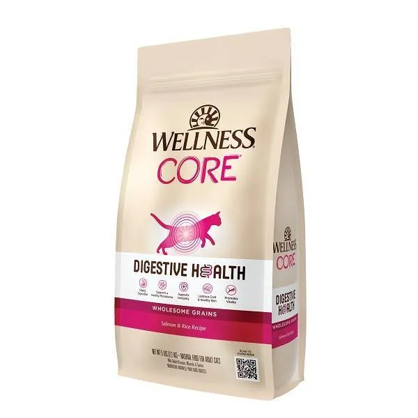 Wellness Cat Core Digestive Health Salmon & Rice Recipe 5lb