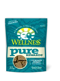 Wellness Pure Rewards Grain-Free Venison Jerky Dog Treat 170g