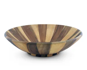 Wok Style Wooden Acacia Salad Bowl Extra Large