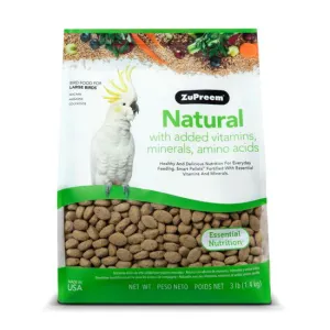 Zupreem Natural for Large Macaws, Amazons and Cockatoos 3lb